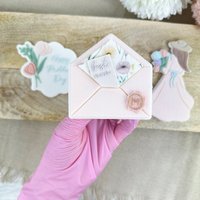 Mothersday Gift Envelope Set Cookie Embosser Stamp With Cutter von cookiecutterFabrik