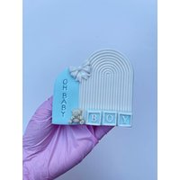 Oh Baby Vertikal Acryl Font Cookie Stamp von cookiecutterFabrik
