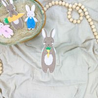 Osterhase Mit Kleiner Karotte Pop Up Easter Fondant Embosser Cookie Stamp Cutter von cookiecutterFabrik