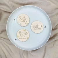 Personalized Initials & Date Cookie Stamp For Weddings, Bridal Showers & Anniversaries von cookiecutterFabrik