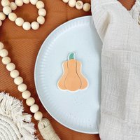 Pumpkin Imprint Stamp Embosser Cookie Cutter Keksstempel Mit Keksausstecher von cookiecutterFabrik