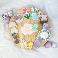 Spring Wild Flower 2025 Pop Up Easter Fondant Embosser Cookie Stamp Cutter von cookiecutterFabrik