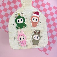 Stress-Free Cookie Decorating Xmas Labubu Cutter + Embosser Stamp Set von cookiecutterFabrik