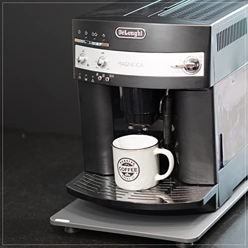 coolina Premium Gleitbrett Rollbrett Gleiter für Kaffeevollautomat - passend für DeLonghi - aus Acryl Anthrazit von coolina