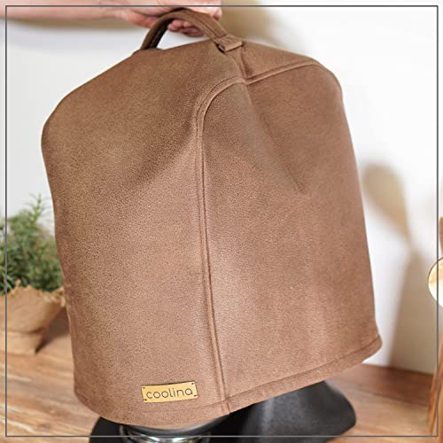 coolina Premium Schutzhülle kompatibel für KitchenAid Artisan - Abdeckhaube - Schmutzabweisendes Zubehör - Hoodie in Braun von coolina