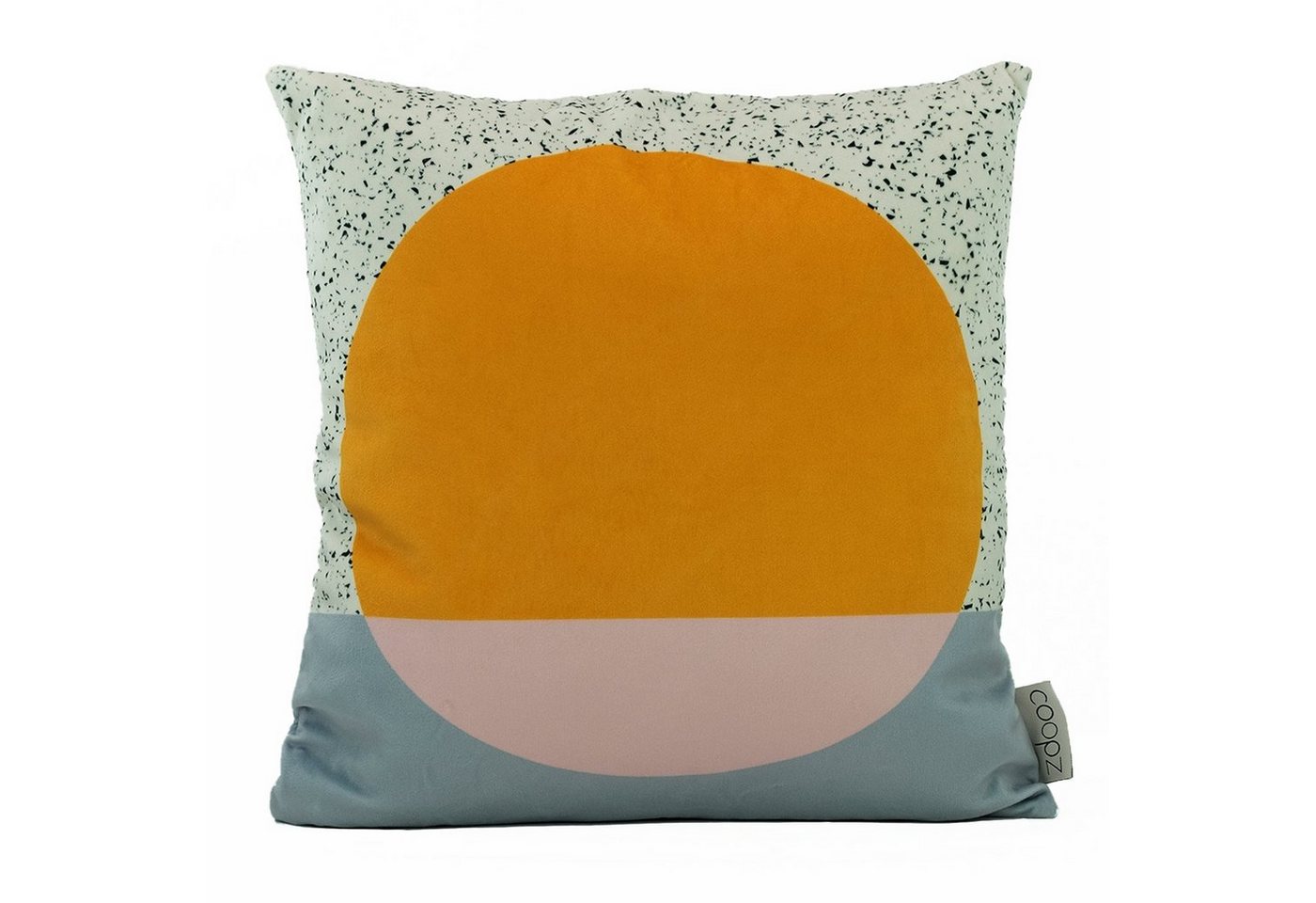 Kissenbezug coopz Kissenbezug Velvet egg yolk Sunset Samt nature UV-beständig Handmade Grafik, coopz von coopz