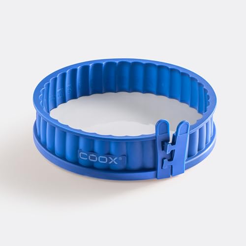 Quicheform mit Porzellan-Servierplatte 18 cm (blau) von coox