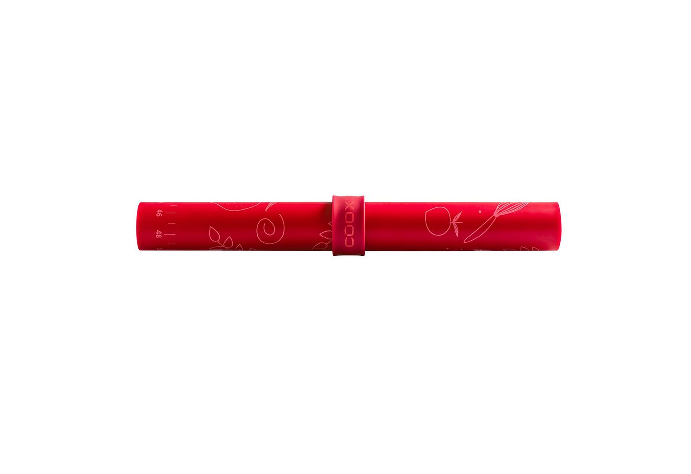 coox Backmatte Backmatte 60 x 40 cm Silikon Rot, Silikon (Stück, 1-tlg., 1 Backmatte), Backunterlage Backhelfer von coox
