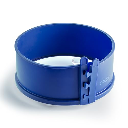 coox Springform mit Glas-Servierplatte und Glasfüßen Ø 18 cm in Blau - Perfektes Backen und Servieren in einem! von coox
