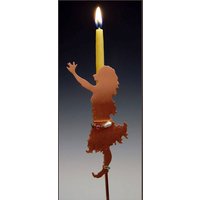Frühen Erreichen Kupfer Sprite Pflanze Geht Kerze Oder Geburtstagskerze - Gartenkunst von copperfairies