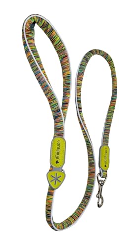 Coralpina - Powermix Leine für Hunde, einfach und robust, mit reflektierenden Teilen und gepolstertem Griff, aus strapazierfähigen Öko-Materialien und Nylon-Kern, Farbe Gelb Melange, Größe 4/6 Coralpina - Powermix Leine für Hunde, einfach und robust, mit reflektierenden Teilen und gepolstertem Griff, aus strapazierfähigen Öko-Materialien und Nylon-Kern, Farbe Gelb Melange, Größe 4/6 von coralpina