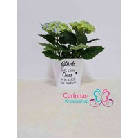 Blumentopf, Blumenübertopf, Übertopf Mit Spruch Für Die Liebe Oma - Auf Wunsch Personalisiert von corinnaskreativshop