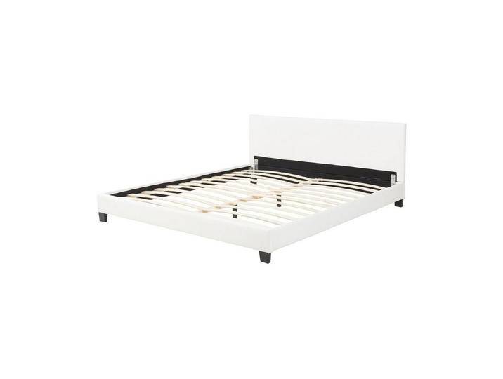 Corium Polsterbett, »Albacete« Doppelbett 180x200cm Bettgestell Lattenrost Weiß, weiß von [corium]