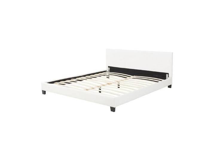 Corium Polsterbett, »Albacete« Doppelbett 180x200cm Bettgestell Lattenrost Weiß, weiß von [corium]