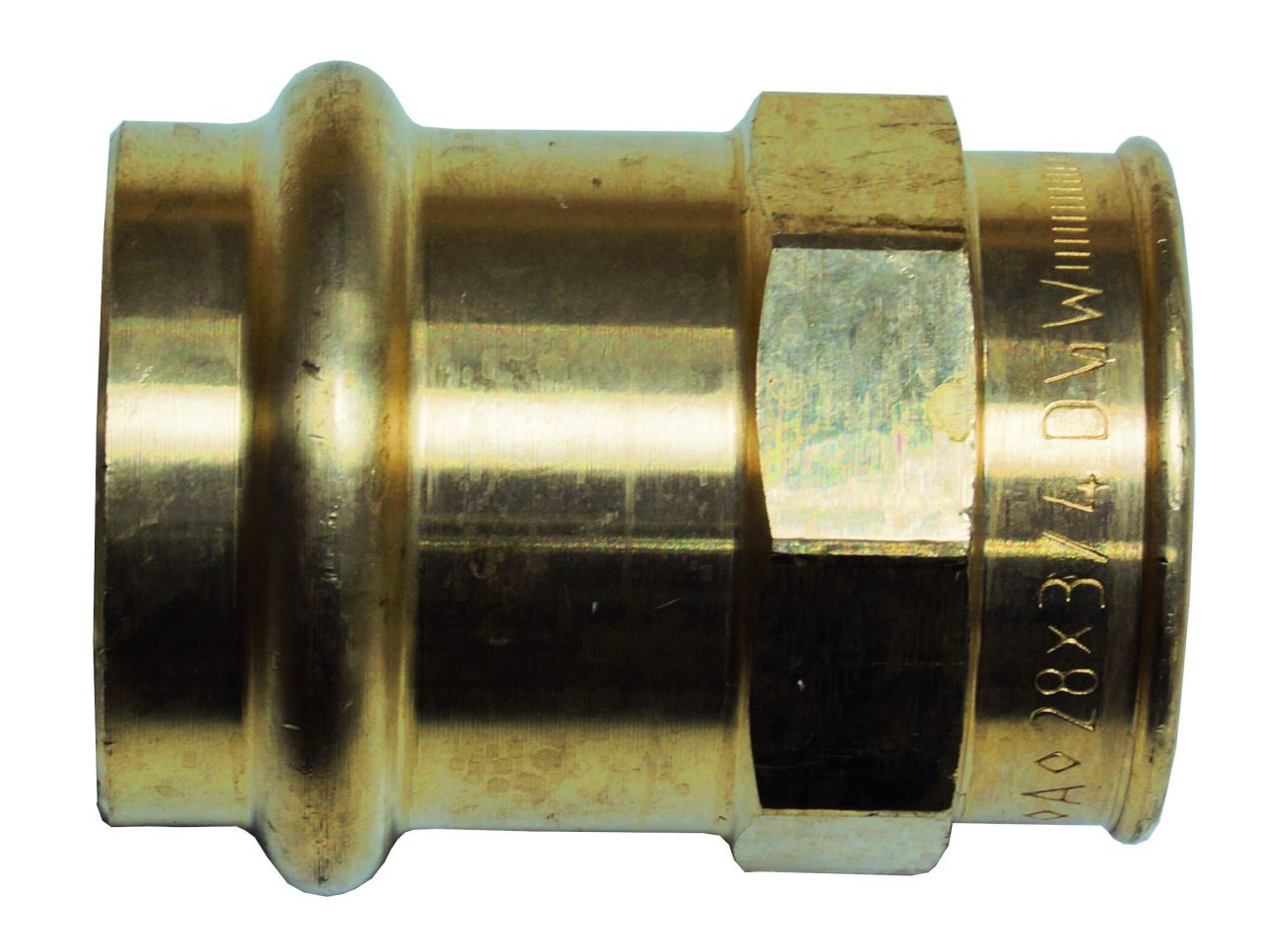 Cornat Press-Übergangs-Muffe Rotguss, ø 28 mm, 3/4 IG von cornat