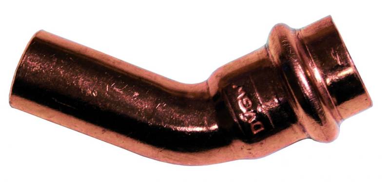 Cornat Press-Bogen 45° Kupfer, ø 15 mm von cornat
