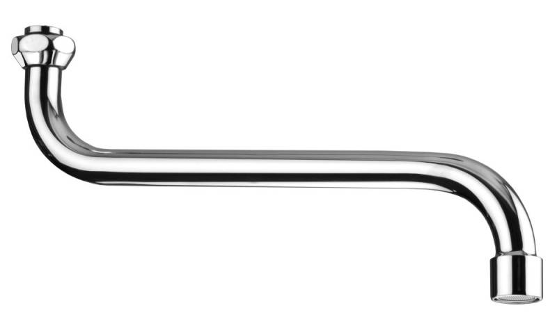 Cornat Rohrauslauf S-Form 25 cm verchromt von cornat