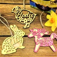 Personalisierter Osteranhänger Aus Holz Hase, Einhorn, Küken Geschenkanhänger Personalisierter Osteranhänger Aus Holz Hase, Einhorn, Küken Geschenkanhänger von cornishwhispers1