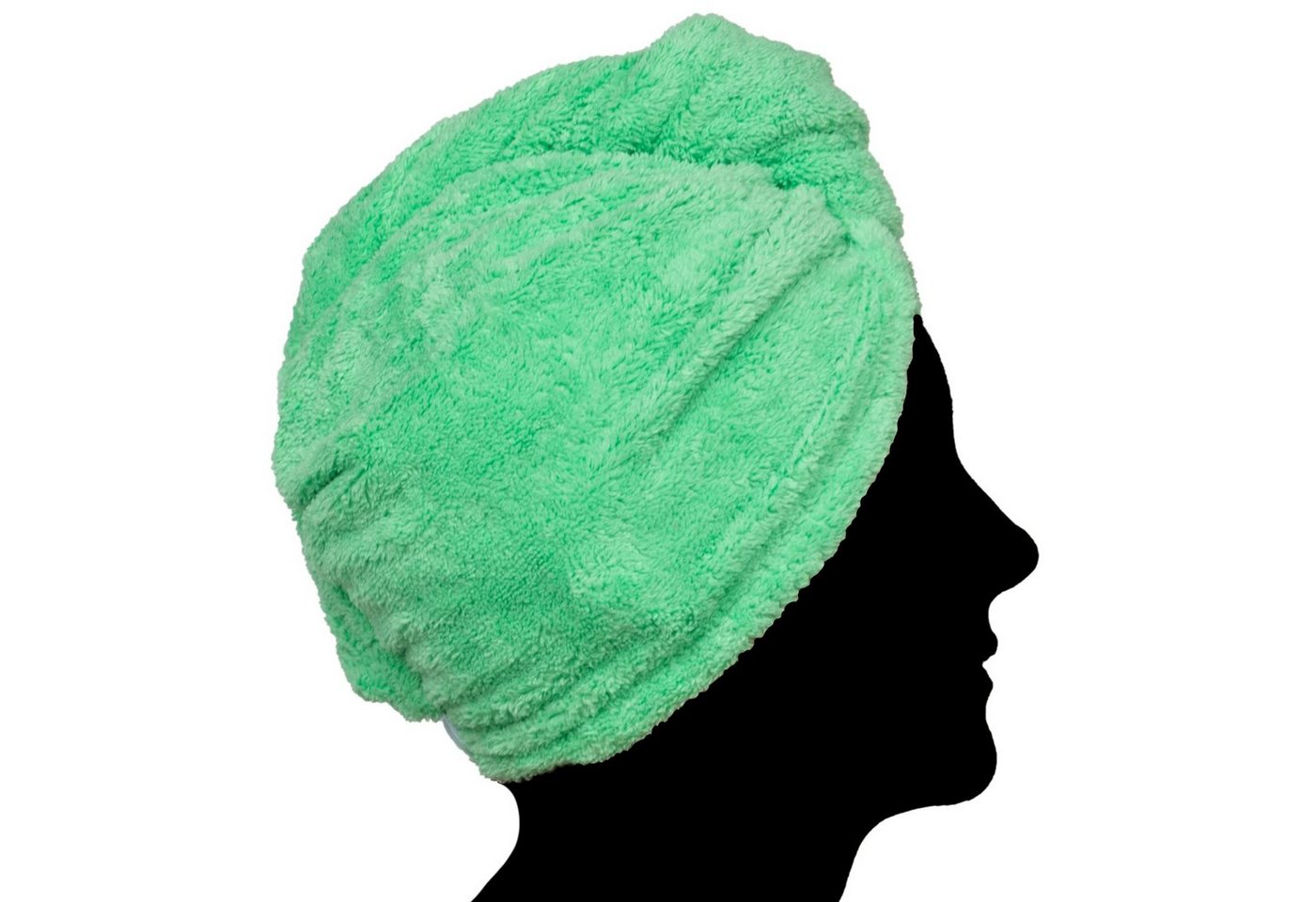 cosey Turban-Handtuch Mikrofaser Turban-Handtuch - Flauschiges Fleece Kopf-Handtuch, (2-St), 400 g/m² von cosey