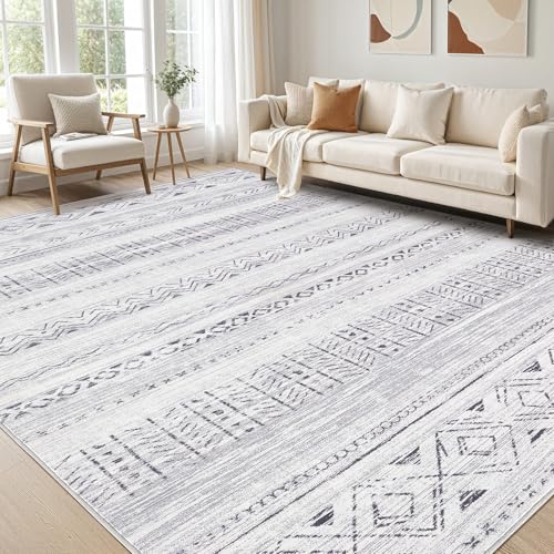 Großer Wohnzimmer-Teppich 30,5 x 38,1 cm: weich, maschinenwaschbar, Boho, marokkanischer Bauernhaus-Teppich für Schlafzimmer, unter dem Esstisch, rutschfest, neutral, moderner Bodenteppich für Zuhause Großer Wohnzimmer-Teppich 30,5 x 38,1 cm: weich, maschinenwaschbar, Boho, marokkanischer Bauernhaus-Teppich für Schlafzimmer, unter dem Esstisch, rutschfest, neutral, moderner Bodenteppich für Zuhause von cotiled