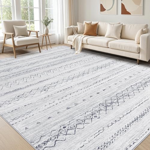 Großer Wohnzimmer-Teppich 30,5 x 38,1 cm: weich, maschinenwaschbar, Boho, marokkanischer Bauernhaus-Teppich für Schlafzimmer, unter dem Esstisch, rutschfest, neutral, moderner Bodenteppich für Zuhause Großer Wohnzimmer-Teppich 30,5 x 38,1 cm: weich, maschinenwaschbar, Boho, marokkanischer Bauernhaus-Teppich für Schlafzimmer, unter dem Esstisch, rutschfest, neutral, moderner Bodenteppich für Zuhause von cotiled