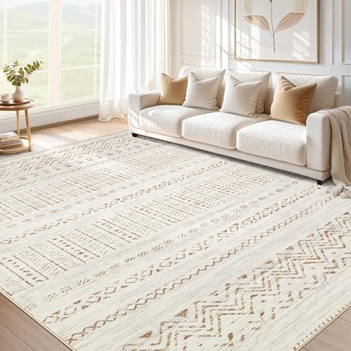 Großer Wohnzimmer-Teppich 30,5 x 38,1 cm: weich, maschinenwaschbar, Boho, marokkanischer Bauernhaus-Teppich für Schlafzimmer, unter dem Esstisch, rutschfester Bodenteppich für Zuhause, Büro Großer Wohnzimmer-Teppich 30,5 x 38,1 cm: weich, maschinenwaschbar, Boho, marokkanischer Bauernhaus-Teppich für Schlafzimmer, unter dem Esstisch, rutschfester Bodenteppich für Zuhause, Büro von cotiled