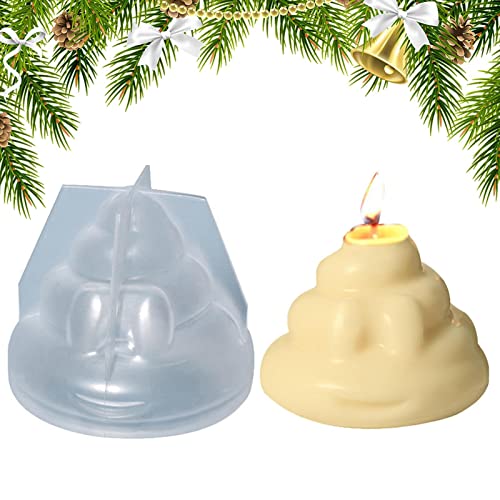 cottonwood Kerzenformen Silikon - Poop Silikonform Zubehör zur Kerzenherstellung,Epoxid-Form für Aromatherapie-Kerzen-Seifen-Kuchen-Herstellung Harzguss-Kunsthandwerk-Heimdekoration von cottonwood