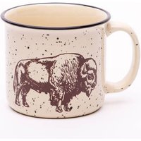 Bison Keramik Kaffeebecher Gesprenkelte Büffel Lagerfeuer Becher von countercouturedesign