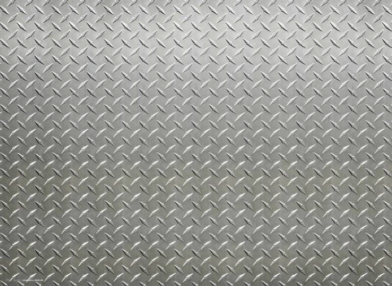 cover-your-desk.de Platzset abwaschbar - Metalloptik Riffelstahl, (4-St., aus premium Vinyl (Kunststoff BPA-frei), Made in Germany von cover-your-desk.de