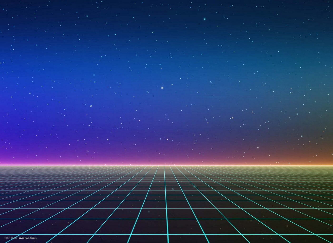 cover-your-desk.de Platzset Tischset, Platzset abwaschbar - Retro Synthwave - aus erstklassigem Vinyl (Kunststoff - BPA-frei) - 4 Stück - rutschfeste Tischunterlage in zeitlosem Design - Tischmatte - Made in Germany, (4-St) von cover-your-desk.de