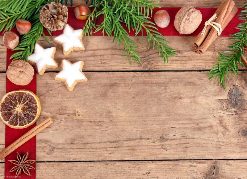 Platzset Tischsets I Platzsets abwaschbar - Weihnachten - Zimtsterne Allerlei - aus erstklassigem Vinyl (Kunststoff) - 4 Stück - 44 x 32 cm - rutschfeste Tischdekoration, (4-St) von cover-your-desk.de