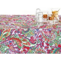 Wunderschöne Farbenfrohe Tischdecke Mit Paisley-Druck Auf Einer Reinen Baumwolle in Verschiedenen Massen, Tablecloath Colorfull Paisley Print von coverUPatelier