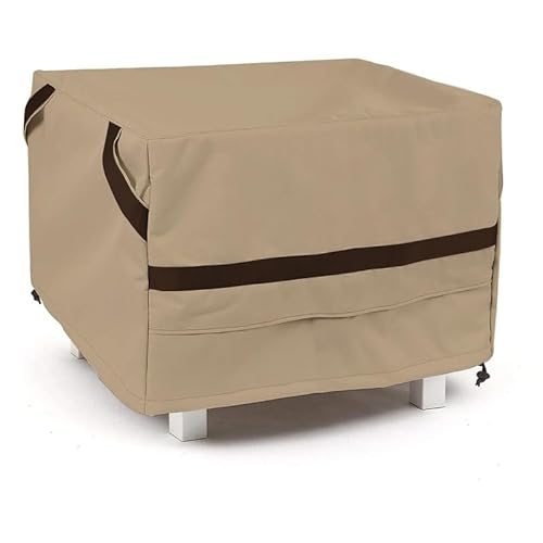 Coverup Concept Quadratische Ottomanen-Abdeckung für Gartenmöbel, wasserdicht, Abdeckungen mit UV-beständigen, winddichten Schnallenriemen, 1000D robuste Terrassenmöbel-Abdeckungen, 61 cm B x 61 cm T Coverup Concept Quadratische Ottomanen-Abdeckung für Gartenmöbel, wasserdicht, Abdeckungen mit UV-beständigen, winddichten Schnallenriemen, 1000D robuste Terrassenmöbel-Abdeckungen, 61 cm B x 61 cm T von coverup.CONCEPT DESIGNS