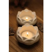 Teelichthalter Aus Raysin Weiß Teelichthalter Aus Raysin Weiß von cozyraes