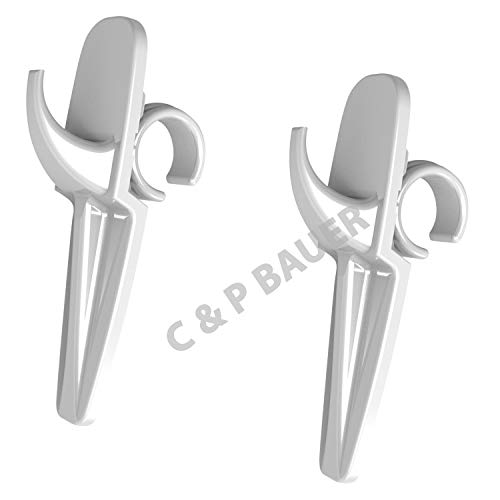 Einfach Genial! - Handtuchhalter universaler Handtuchhaken für Bad Heizkörper weiß – Hakenclip der originale Rundheizkörper-Haken für das Bad im 2er Set - Made in Germany von cpba germany