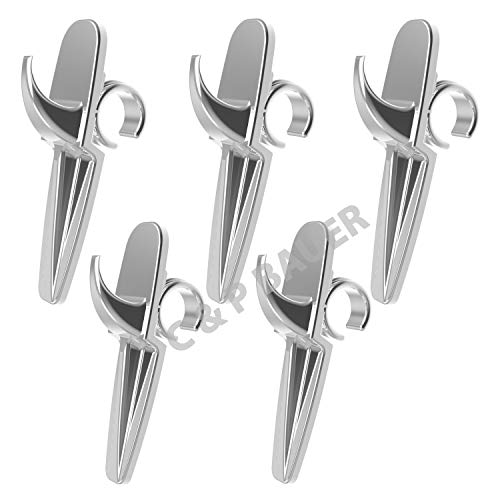 PRIME Handtuchhalter Heizkörper chrom im 5er Set – Made in Germany – Hakenclip der originale Rundheizkörper-Haken für das Bad von cpba germany