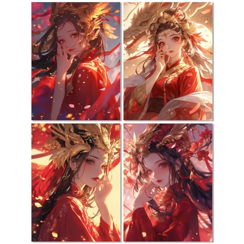 4er Set Diamond Painting Erwachsene Schönheit 70x90cm, Diamond Painting Kinder Niedlich, DIY Basteln Mädchen 10 Jahre, Mosaikherstellung Kreativ Set für Erwachsene, 5D Diamant Stickerei Kits Z-554T 4er Set Diamond Painting Erwachsene Schönheit 70x90cm, Diamond Painting Kinder Niedlich, DIY Basteln Mädchen 10 Jahre, Mosaikherstellung Kreativ Set für Erwachsene, 5D Diamant Stickerei Kits Z-554T von cppxinng