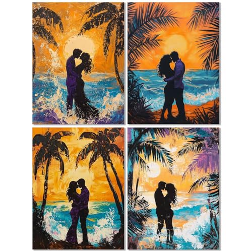 4er Set Diamond Painting Erwachsene Strand 70x90cm, Diamond Painting Kinder Paar, DIY Basteln Mädchen 10 Jahre,Mosaikherstellung Kreativ Set für Erwachsene,Diamant Stickerei Kits für Wand Dekor Z-560T 4er Set Diamond Painting Erwachsene Strand 70x90cm, Diamond Painting Kinder Paar, DIY Basteln Mädchen 10 Jahre,Mosaikherstellung Kreativ Set für Erwachsene,Diamant Stickerei Kits für Wand Dekor Z-560T von cppxinng