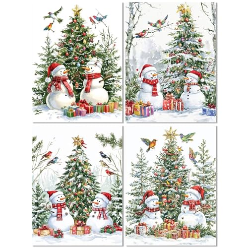 4er Set Diamond Painting Erwachsene Weihnachten 40x50cm, Diamond Painting Kinder Winter, DIY Basteln Mädchen 10 Jahre, Mosaikherstellung Kreativ Set für Erwachsene, 5D Diamant Stickerei Kits Z-44T 4er Set Diamond Painting Erwachsene Weihnachten 40x50cm, Diamond Painting Kinder Winter, DIY Basteln Mädchen 10 Jahre, Mosaikherstellung Kreativ Set für Erwachsene, 5D Diamant Stickerei Kits Z-44T von cppxinng