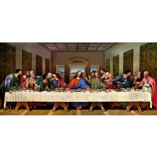 Diamond Painting Großes XXL 55x130cm Diamant Painting Bilder Jesus das letzte Abendmahl Diamond Art Erwachsene DIY Full Square Diamant Malerei zubehör Set Kreuzstich Bilder Home Dekor Geschenk J95 Diamond Painting Großes XXL 55x130cm Diamant Painting Bilder Jesus das letzte Abendmahl Diamond Art Erwachsene DIY Full Square Diamant Malerei zubehör Set Kreuzstich Bilder Home Dekor Geschenk J95 von cppxinng