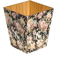 Papierkorb Aus Holz Schwarz Floral Perfektes Geschenk von crackpotscrafts
