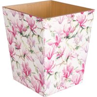 "Pink Magnolia "Papierkorb" Aus Holz, Handgefertigt in Deutschland." von crackpotscrafts