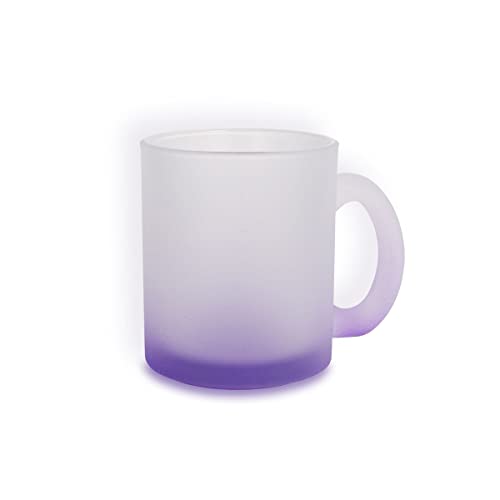 craftcut® Glastasse matt mit Farbverlauf 10 oz/Orca-Coating für Sublimation, Farbe:PURPLE von craftcut