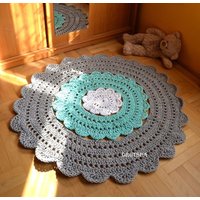 Mandala Teppich Runder Aus Baumwolle Tapis Teppich Rund Baby Alfombra Trapillo Multicolor Waschbar Kinderzimmer Spielen von craftladiesshop