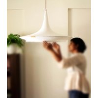 Gehäkelter Lampenschirm | Boho-Lichtanhänger Hut Arbeitszimmerleuchte Hängeleuchte Wandleuchte Aus Baumwolle von craftsndrapes