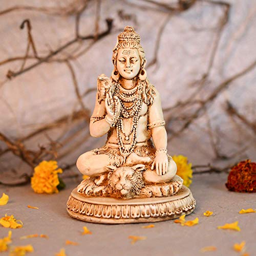 CraftVatika Shiva Statue Hindu-Gott Idol Statue Hindu-Gott Mahadev Murti (Größe: 15,2 cm) von craftvatika