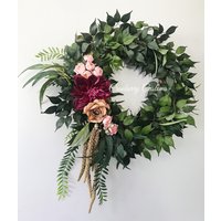 Eleganter Kranz. Sommerkranz. Herbstkranz. Türkranz Vorn. Moderner Türkranz. Rosenkranz. Kränze. Alltagskranz Eleganter Kranz. Sommerkranz. Herbstkranz. Türkranz Vorn. Moderner Türkranz. Rosenkranz. Kränze. Alltagskranz von cranberrycustoms