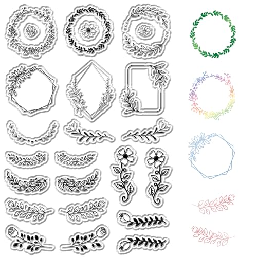 craspire Kranz Zweig Klare Stempel Girlande Blume Pflanze Blätter Rahmen Wiederverwendbare Retro Transparente Silikonstempel Siegel Für Journaling Kartenherstellung Dekor DIY Scrapbooking Zubehör craspire Kranz Zweig Klare Stempel Girlande Blume Pflanze Blätter Rahmen Wiederverwendbare Retro Transparente Silikonstempel Siegel Für Journaling Kartenherstellung Dekor DIY Scrapbooking Zubehör von craspire