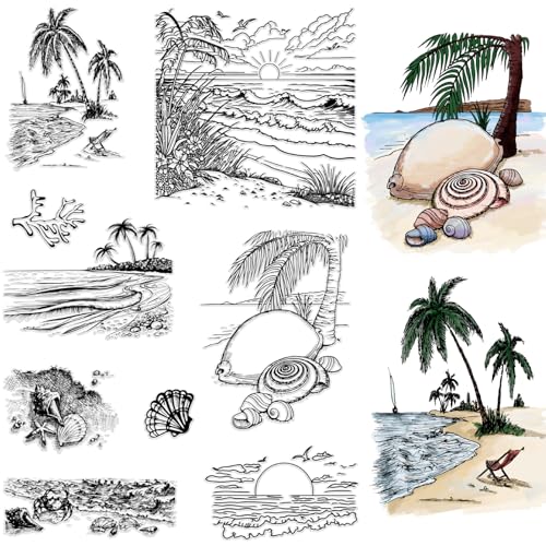 CRASPIRE Sea Beach Summer Klarer Gummistempel Vintage Kokospalmenschale Transparente Silikonsiegel Stempel Retro Für Journaling Kartenherstellung DIY Scrapbooking Handgemacht Fotoalbum Notizbuch Dekor CRASPIRE Sea Beach Summer Klarer Gummistempel Vintage Kokospalmenschale Transparente Silikonsiegel Stempel Retro Für Journaling Kartenherstellung DIY Scrapbooking Handgemacht Fotoalbum Notizbuch Dekor von craspire