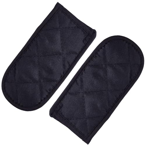 craspire 2 Stück Topfgriff Abdeckungen Pfannengriff Hülle Hitzebeständige Eisen Bratpfannengriff Abdeckungen Griffhalter Hüllen Abdeckung Für Küche Backen Kochen Grillen Kochgeschirr Schwarz von craspire